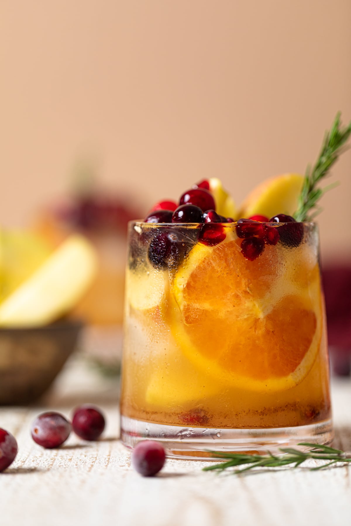 Thanksgiving Punch Mocktail in a small glass