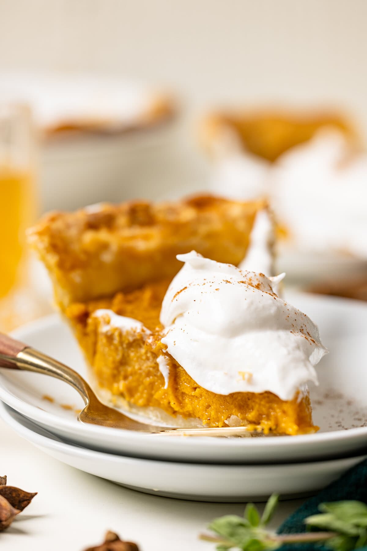 Slice of Vegan Sweet Potato Pie