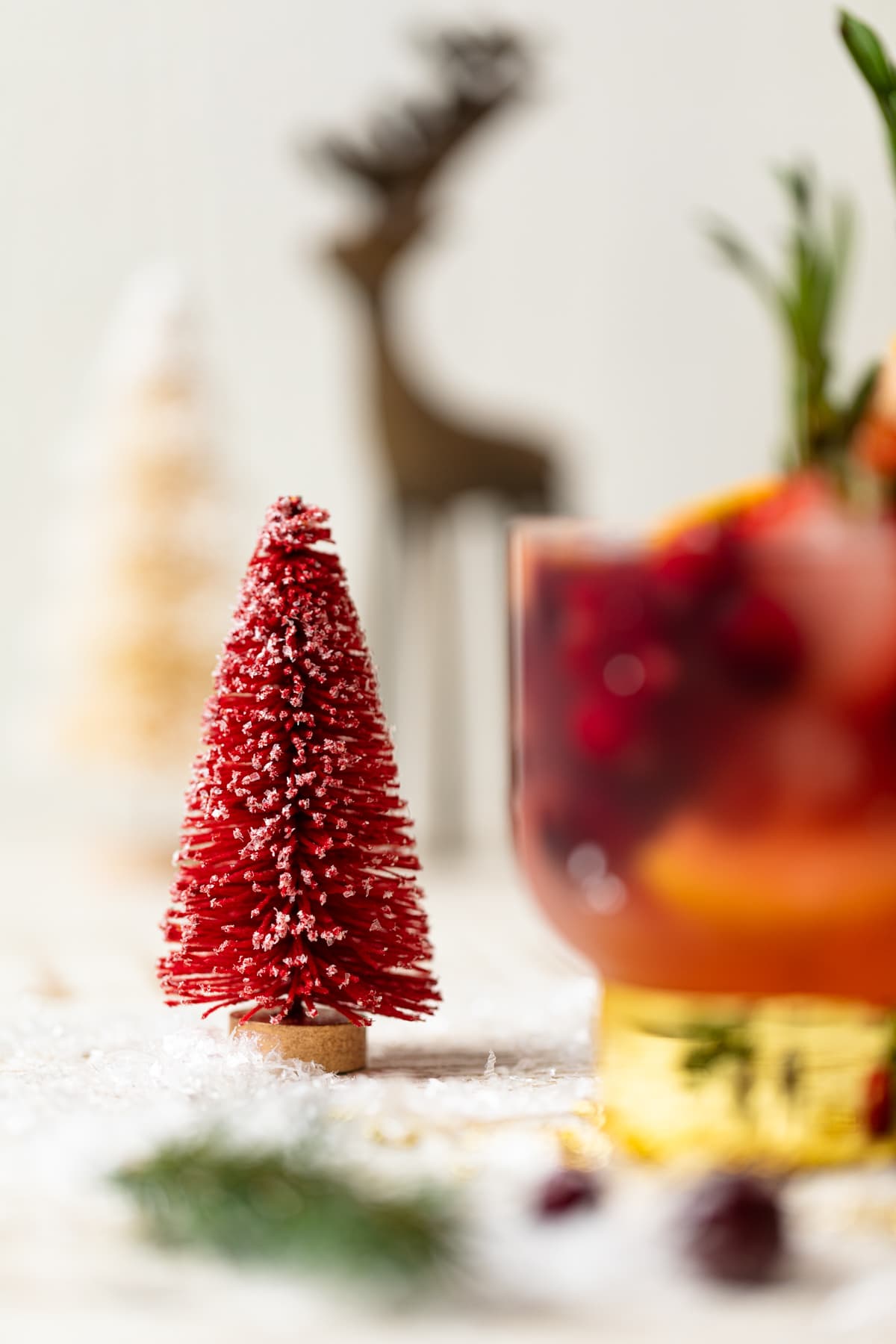 Small red Christmas tree decoration