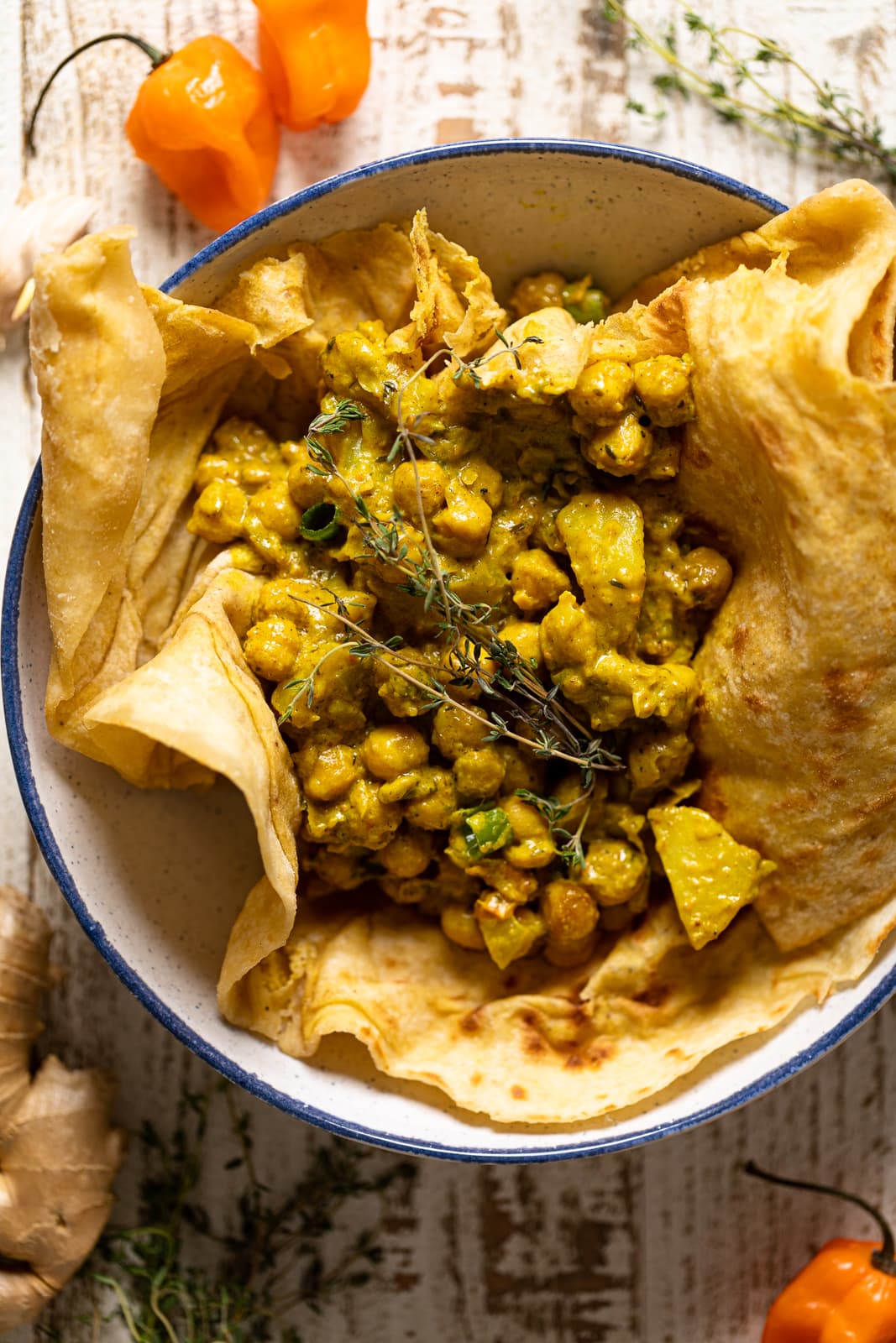 Easy Spicy Curry Chickpea + Potatoes