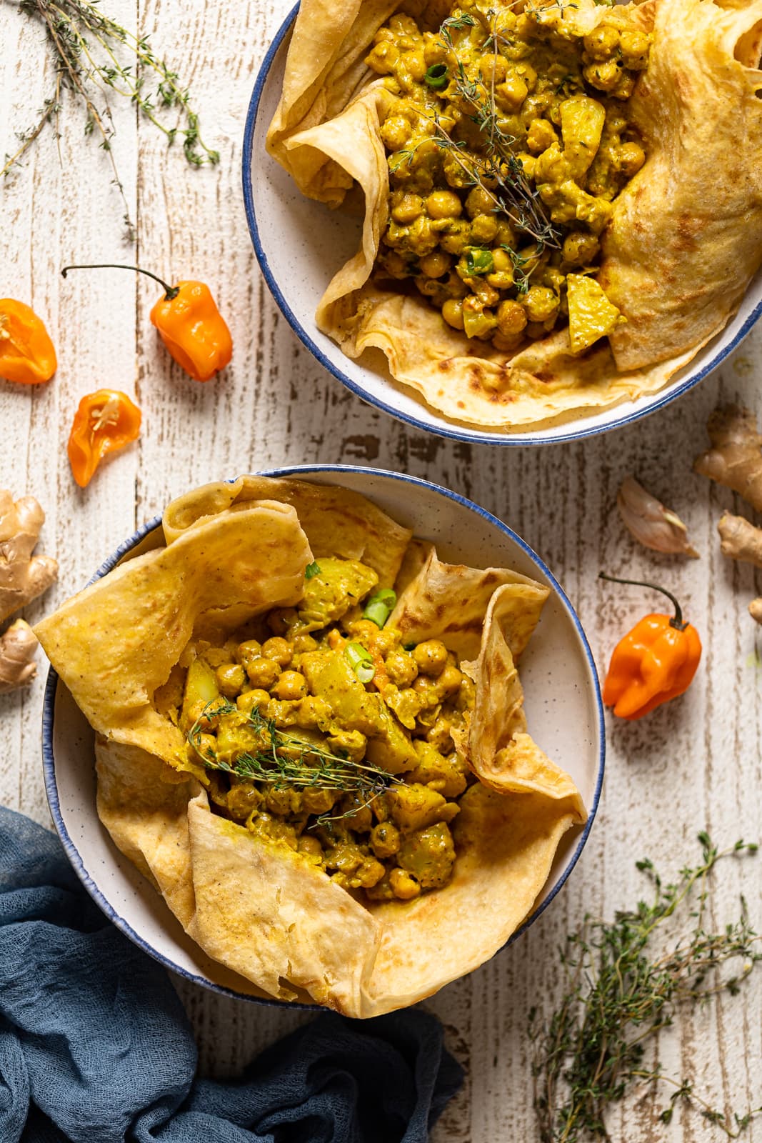 Easy Spicy Curry Chickpea + Potatoes