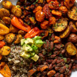 Closeup of a Vegan Jamaican Power Bowl