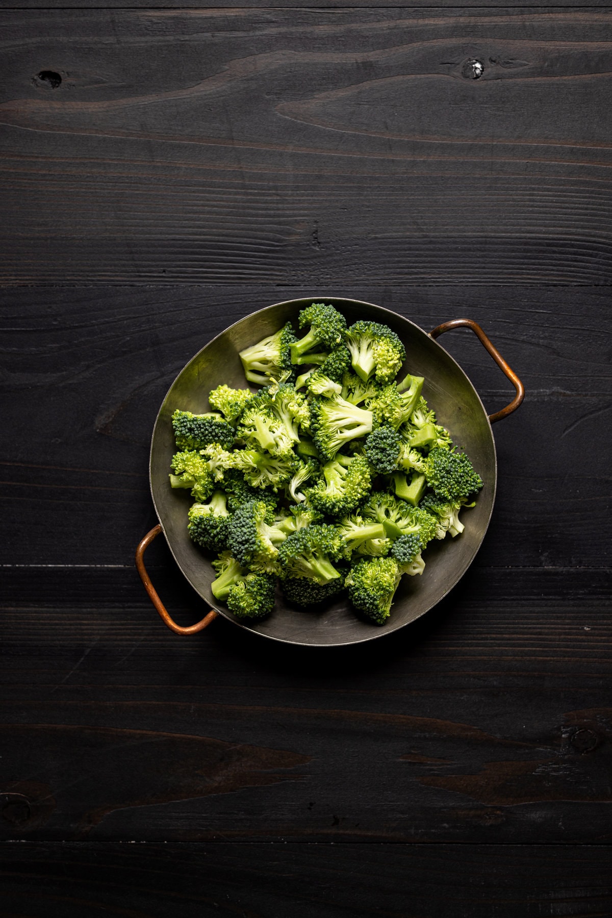 Broccoli in a pan