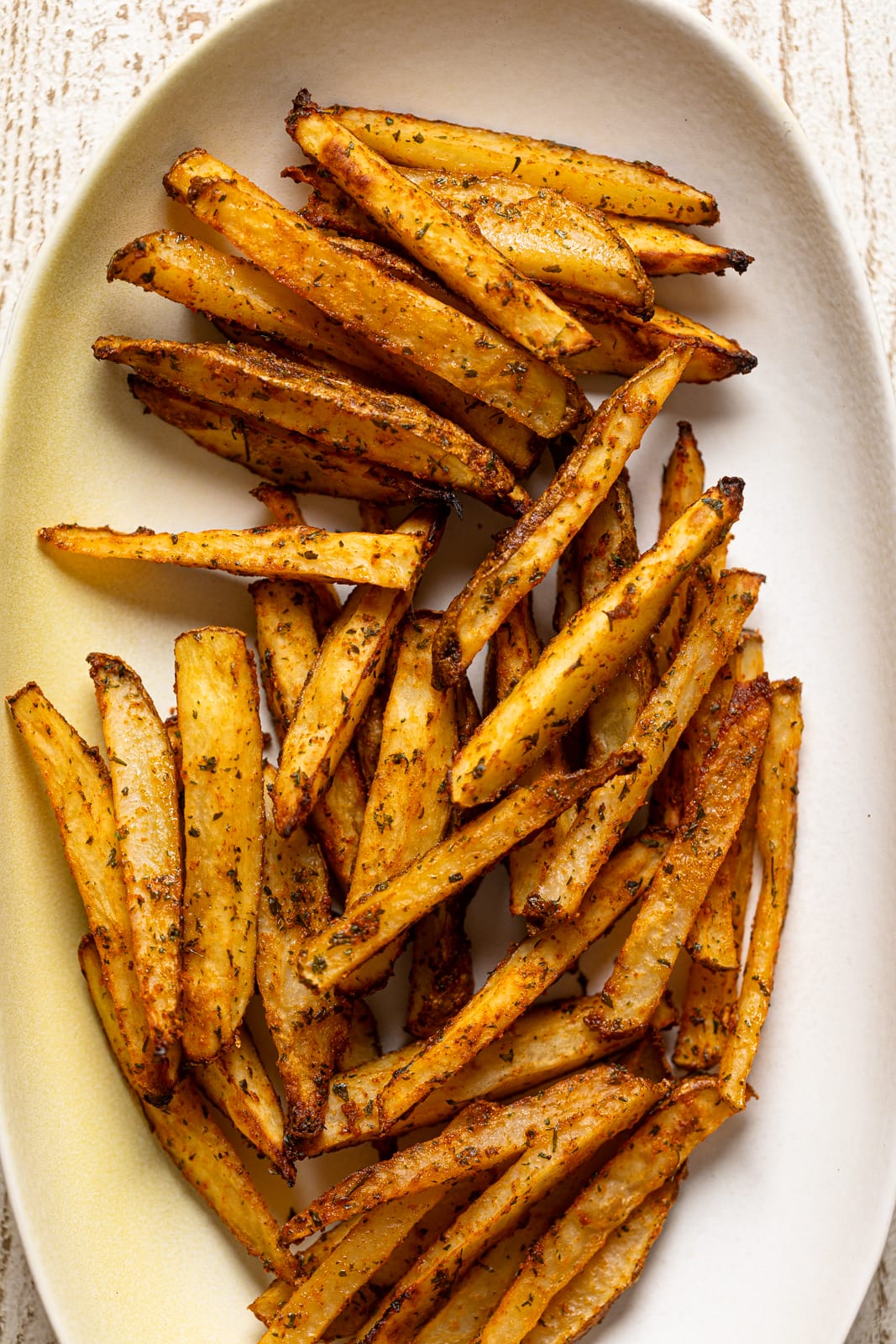 Plate of Seasoned French Fries