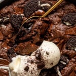 Chocolate Oreo Skillet Brownie