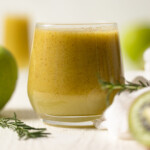 Small glass of Cleansing Apple Kiwi Juice