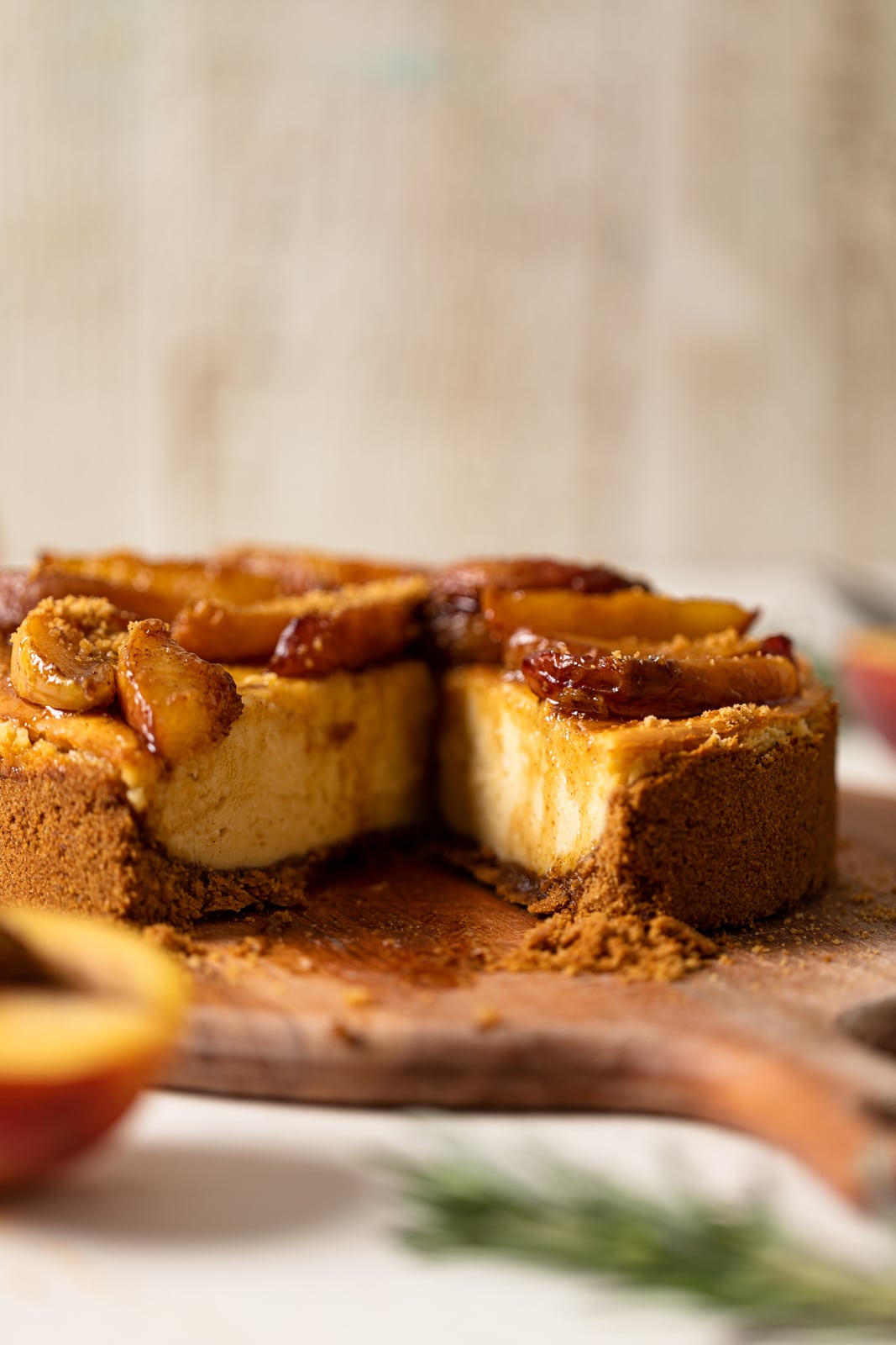 Mouthwatering summer dessert missing a slice