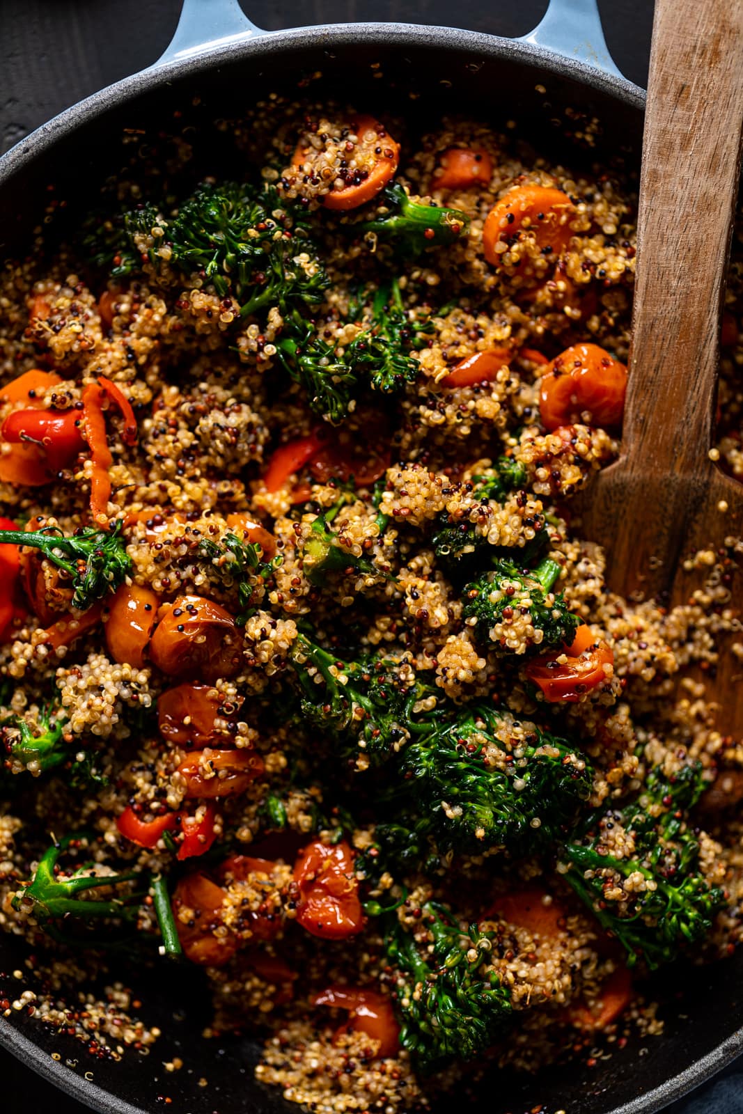 Closeup of Spicy Veggie Quinoa Skillet