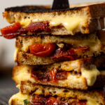 Stack of Southern-Style Bacon Grilled Cheese Sandwiches