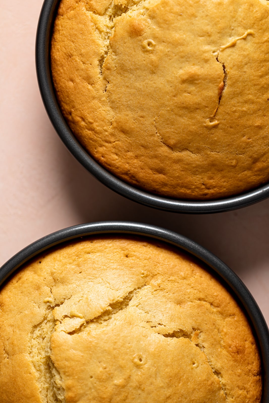 Round pans of Vanilla Yogurt Cake