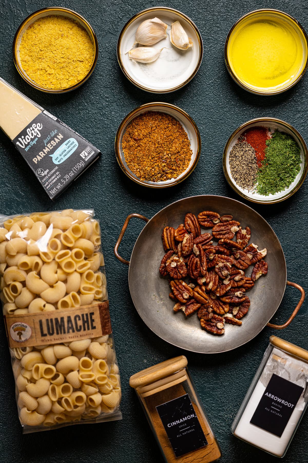 Cajun Pasta with Pecan Breadcrumbs