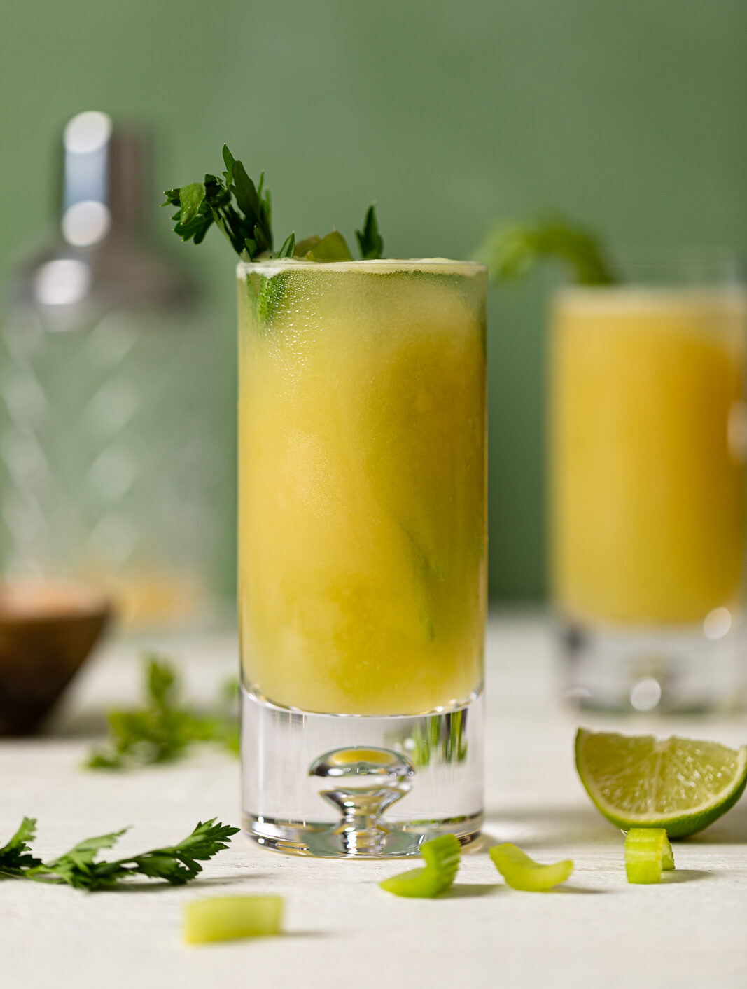 Celery Pineapple Detox Mocktail Orchids Sweet Tea