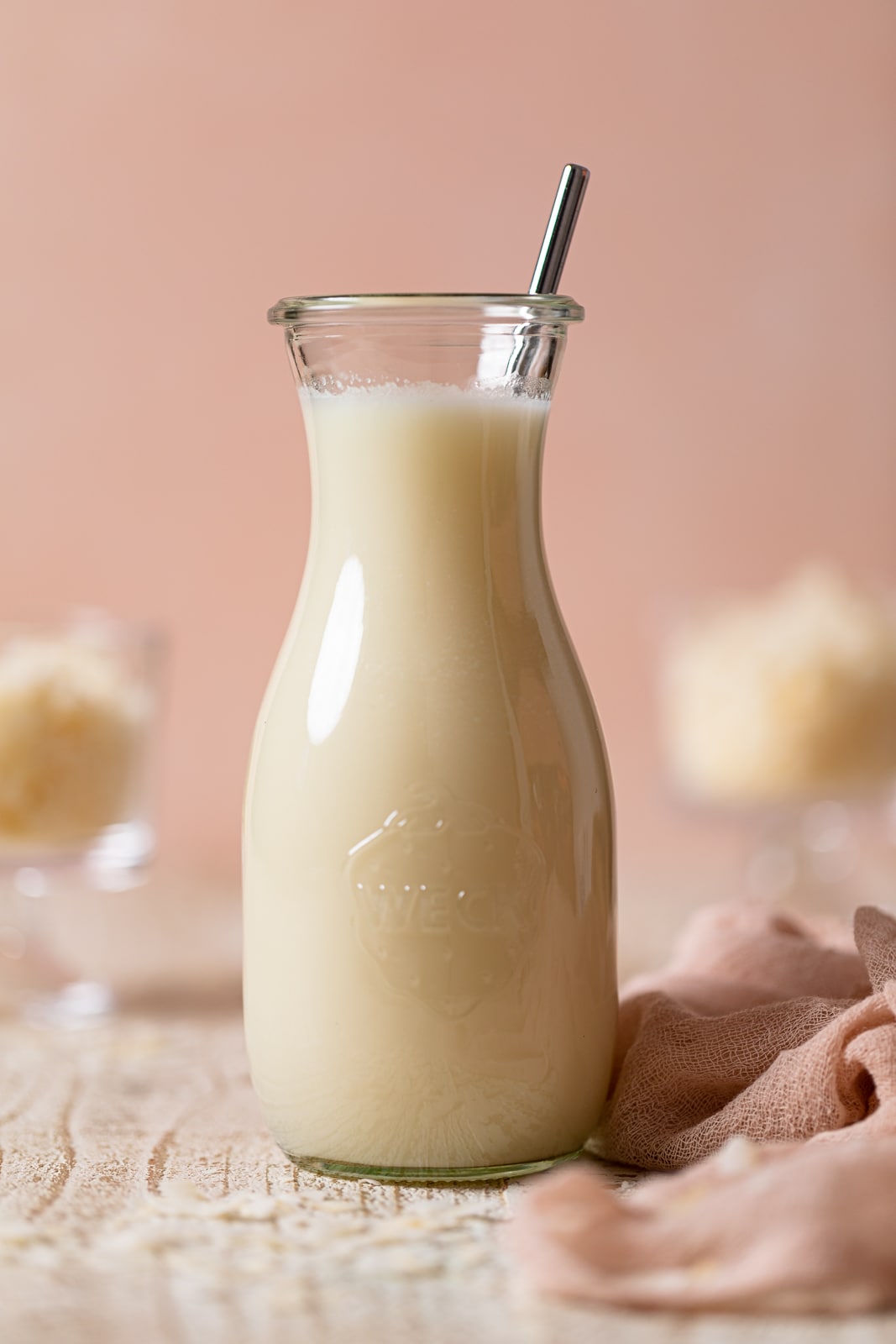 Glass jar of Homemade Plant Milk