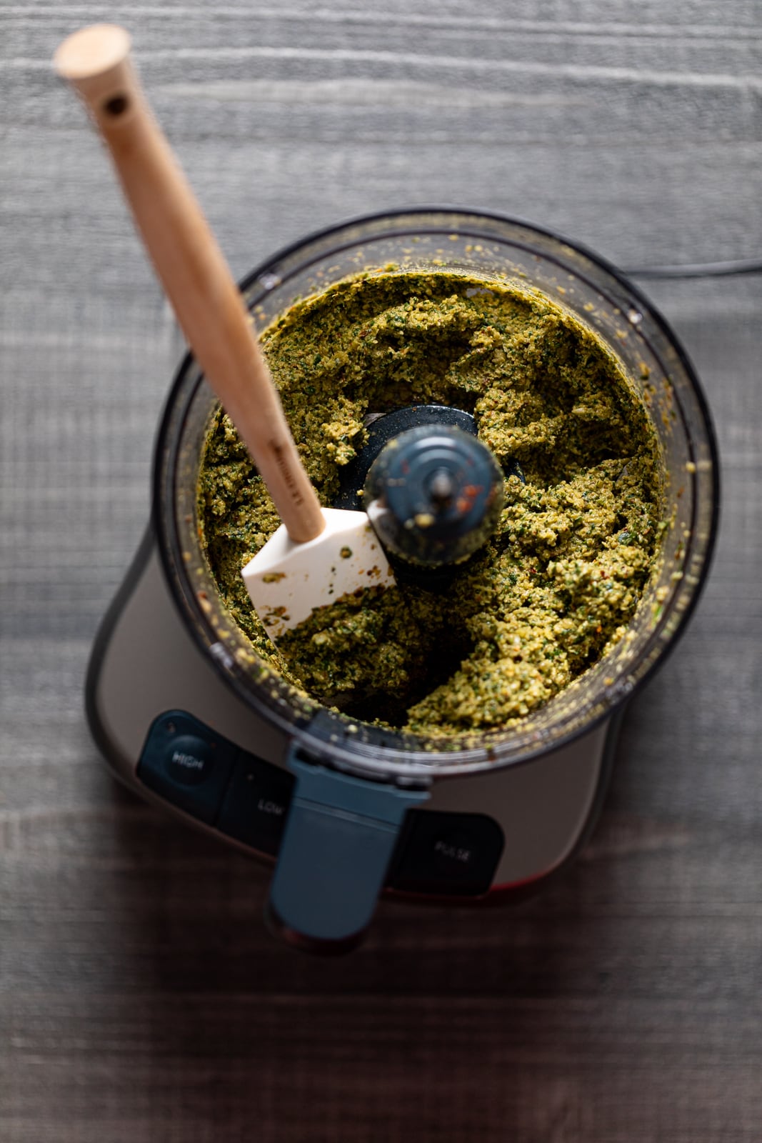 Walnut Pesto in a food processor