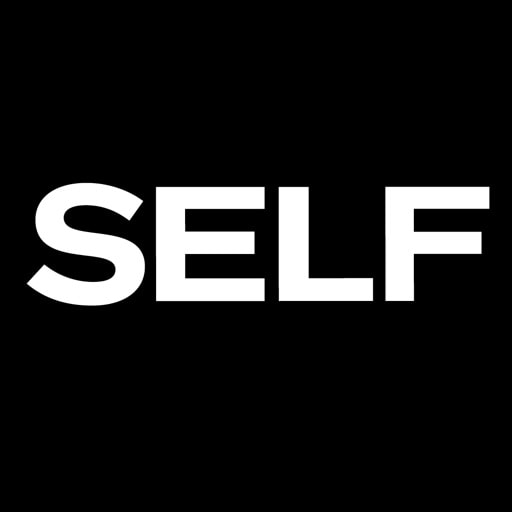 Black background and white text "SELF."