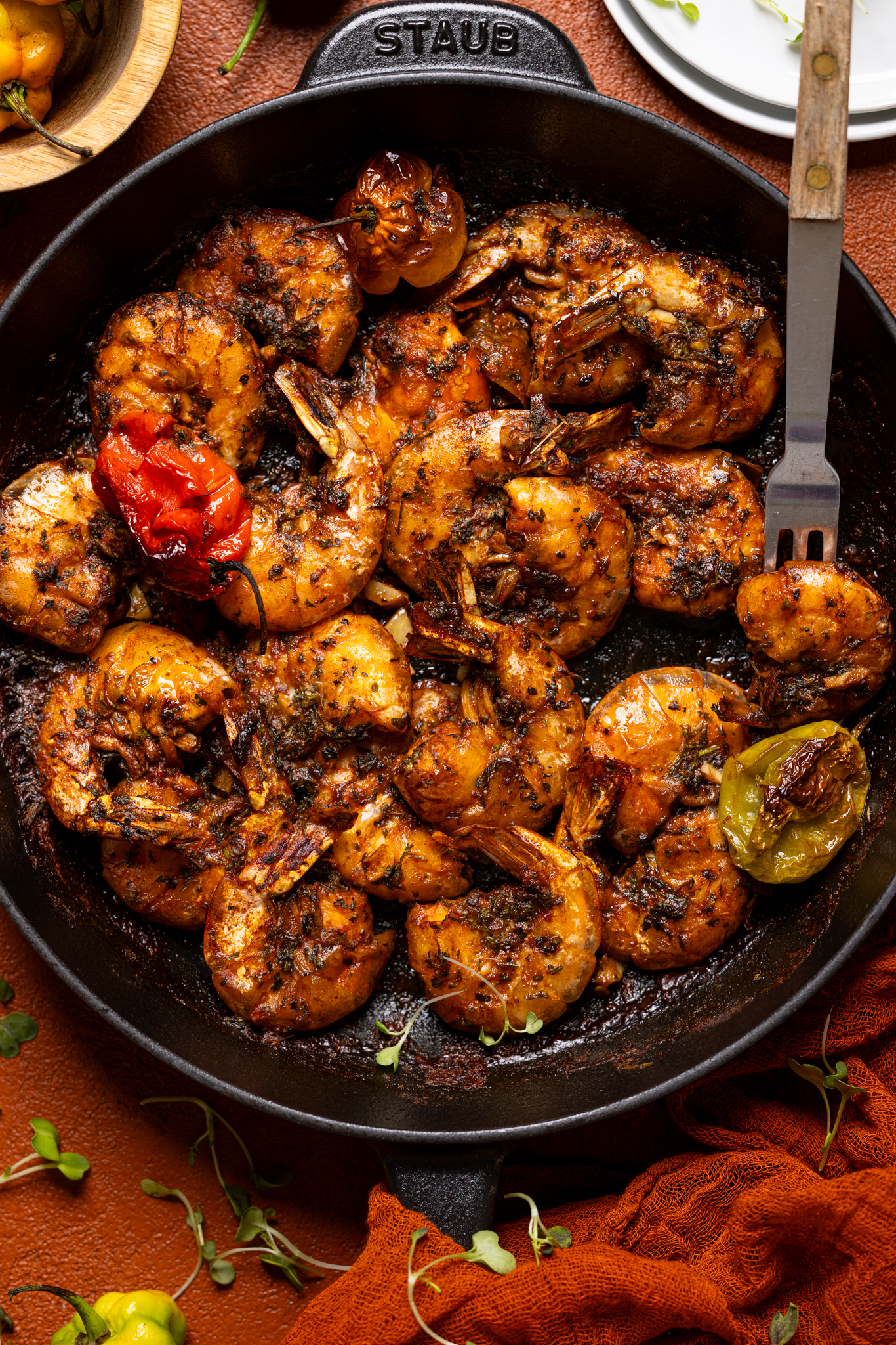 Jamaican Spicy 'Pepper' Shrimp