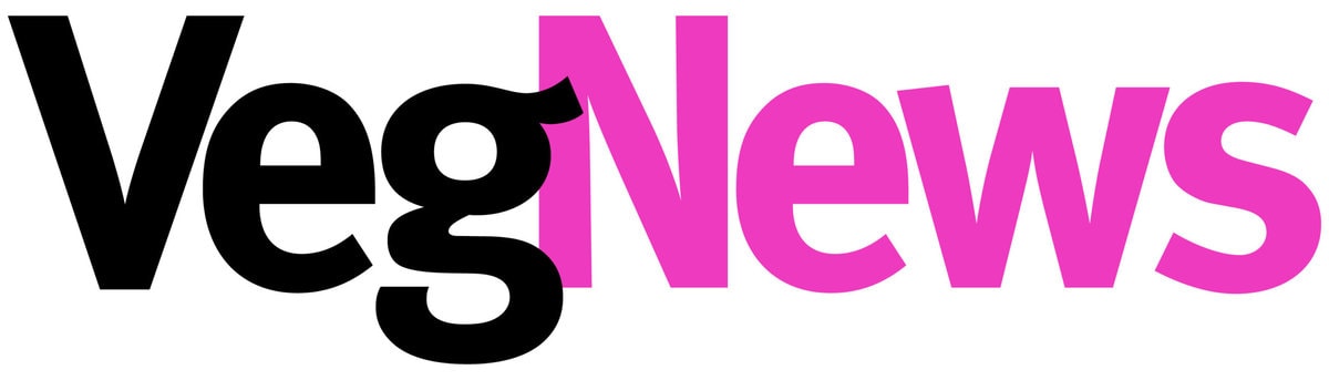 Black and pink text "Veg News."