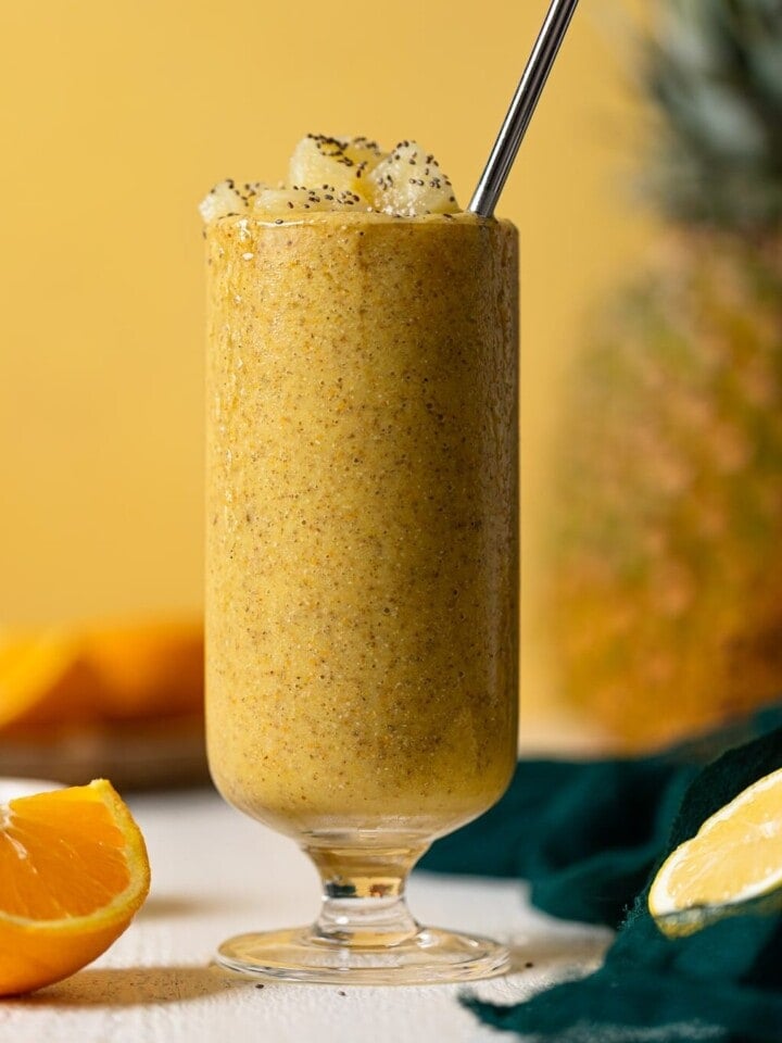 Glass of Pineapple Citrus Smoothie