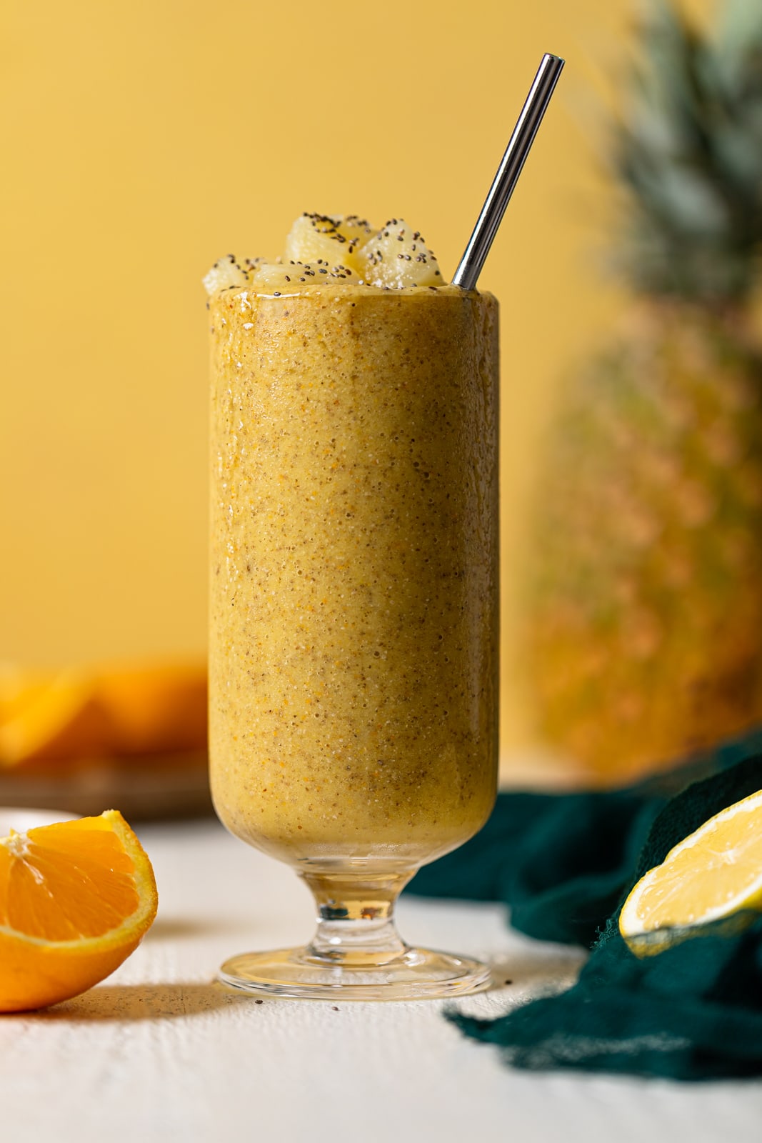 Anti-Inflammatory Pineapple Citrus Smoothie | Orchids + Sweet Tea