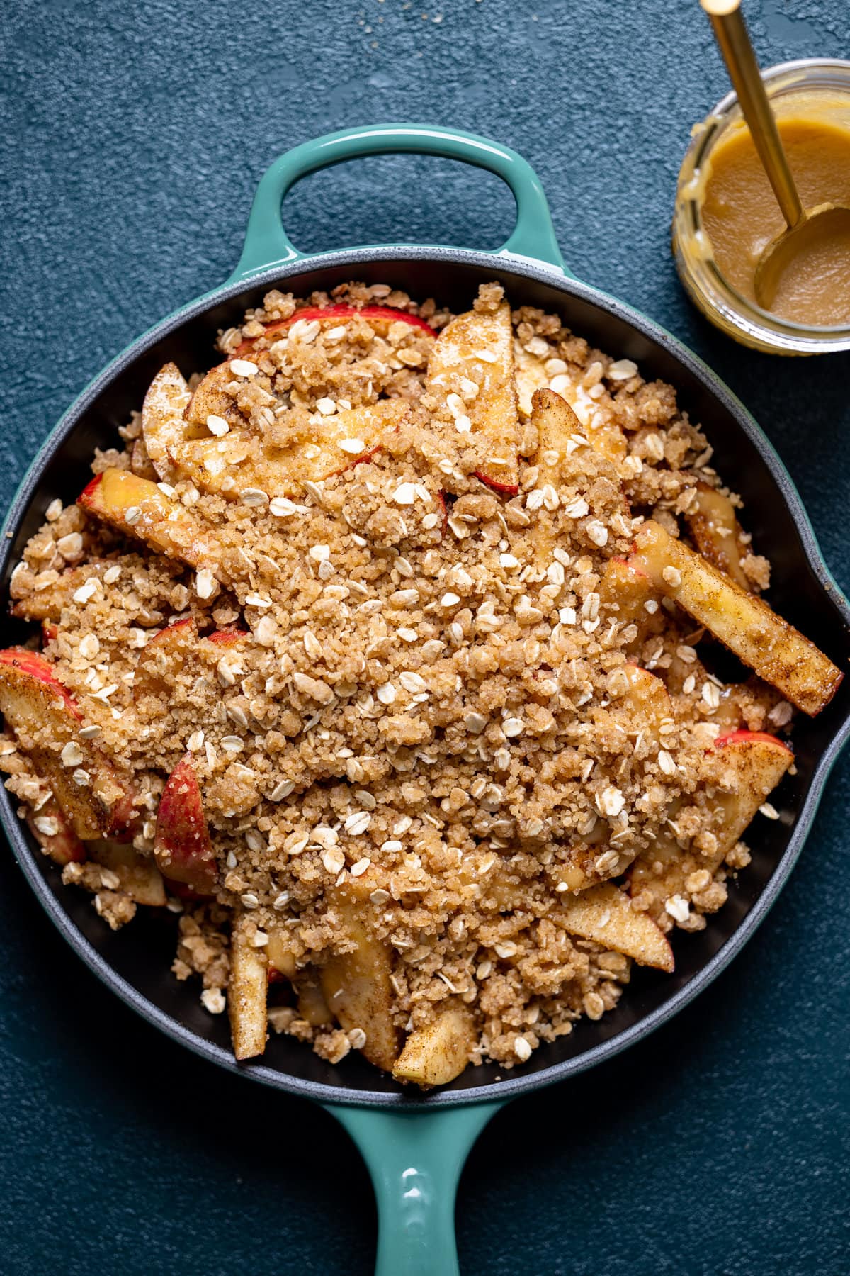 Salted Caramel Apple Crisp