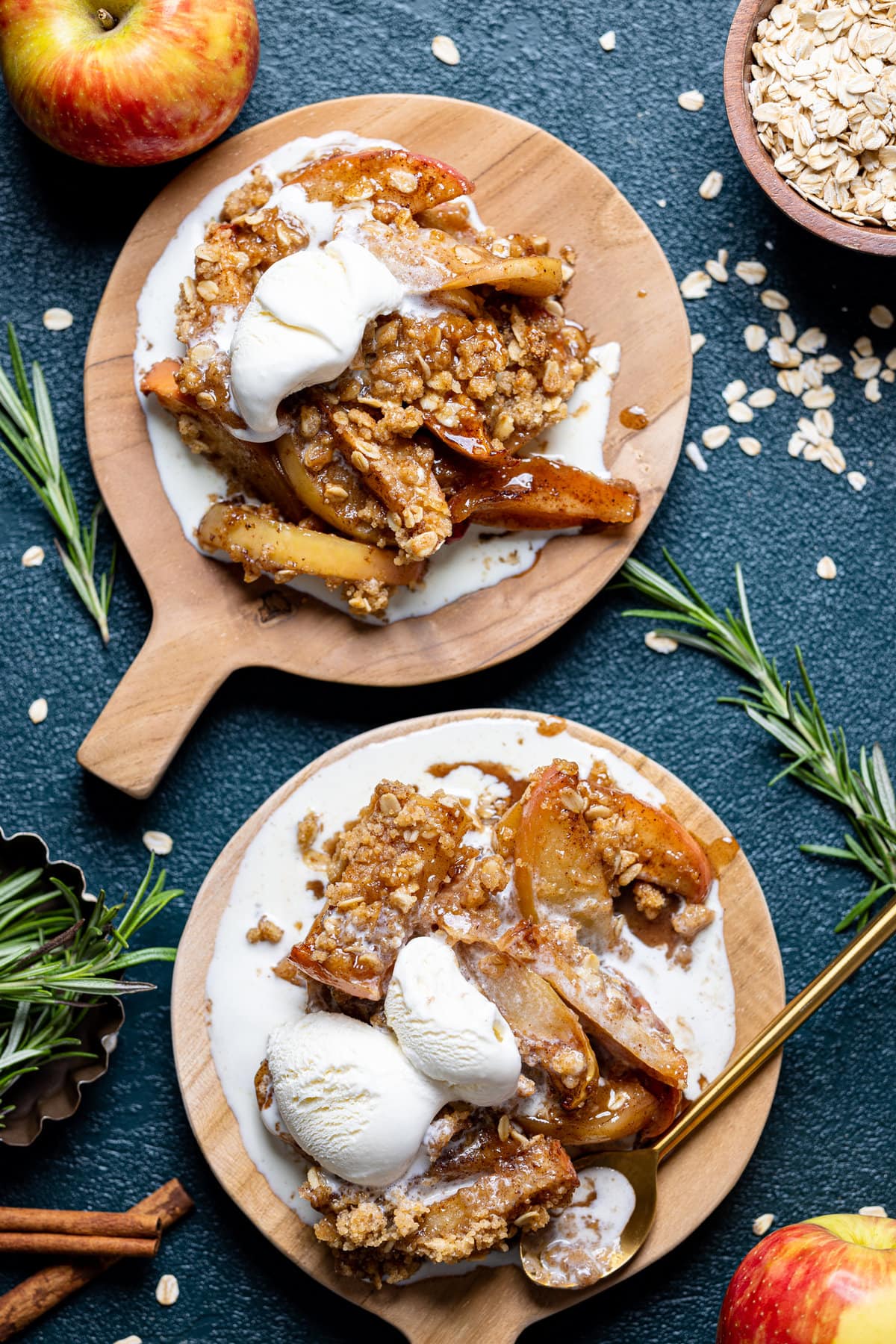 Salted Caramel Apple Crisp