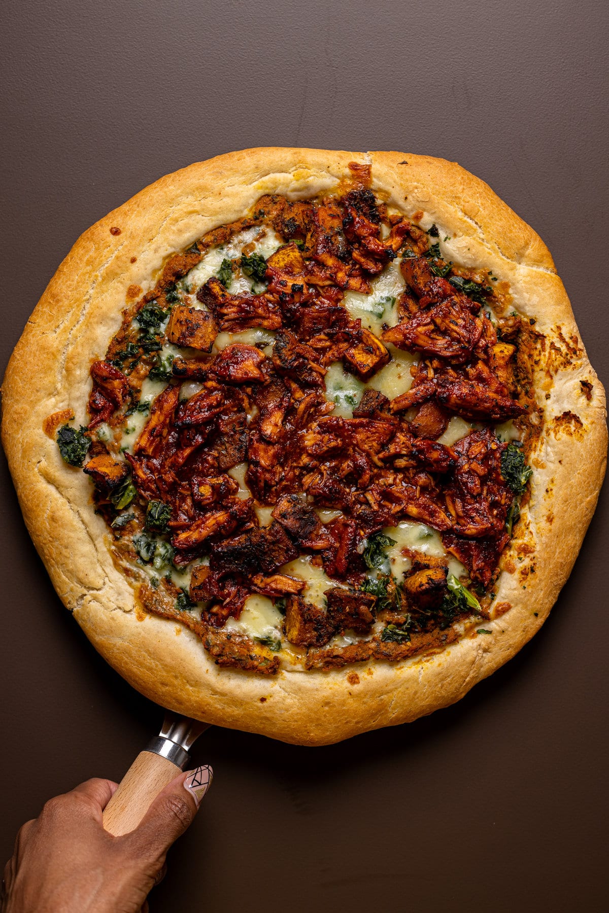 Pumpkin BBQ Chicken Pizza with Butternut Squash