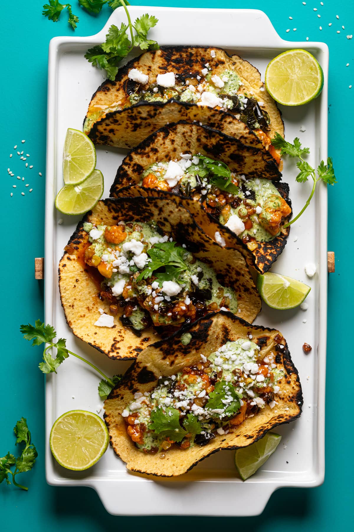 Vegan Gochujang Cauliflower Tacos