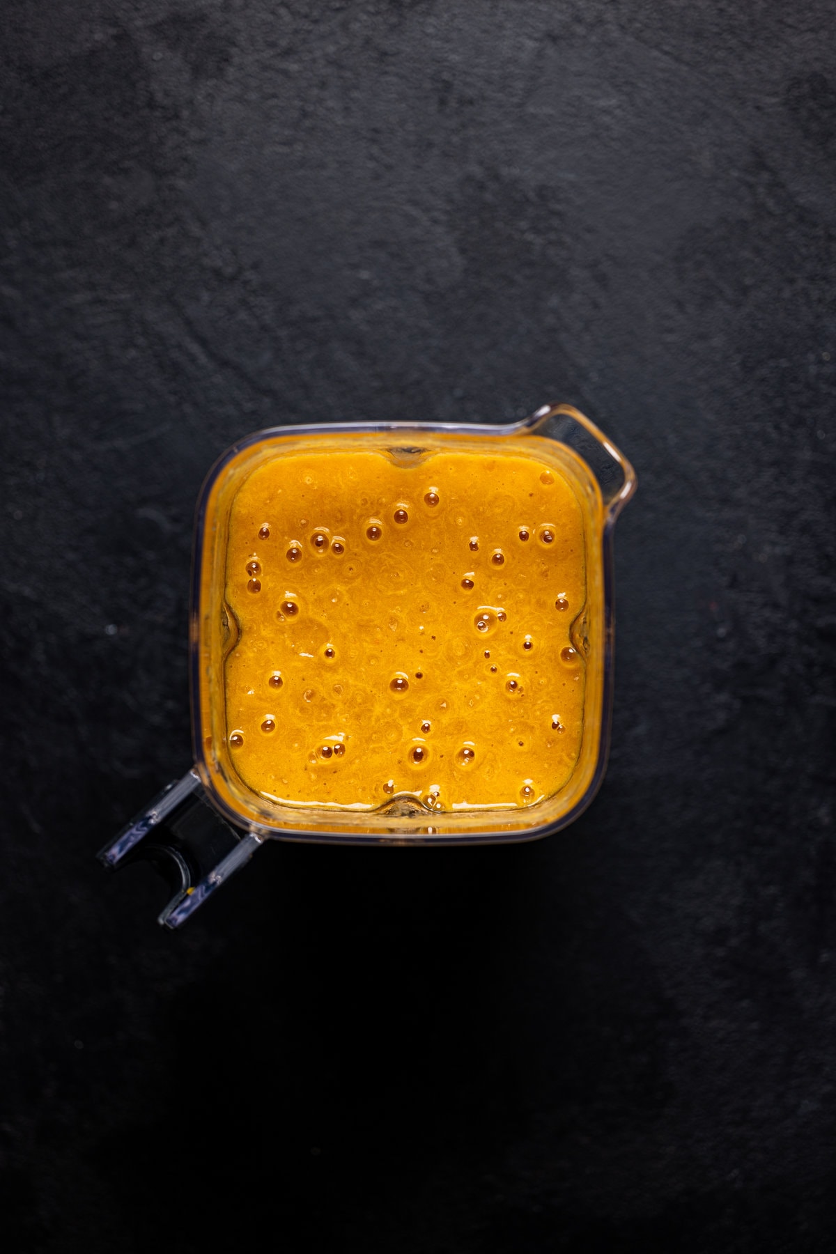 Spicy Curry Pumpkin Soup base in a blender