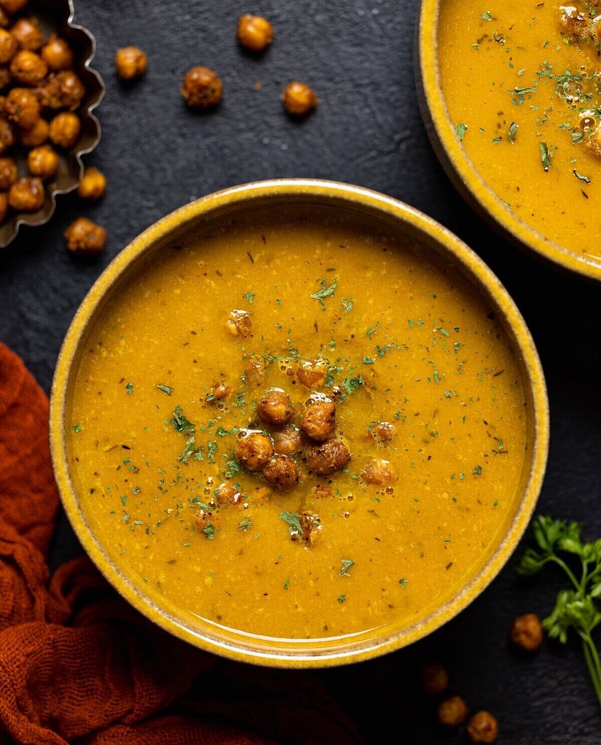 Thai Curry Carrot and Pumpkin Soup - Seasons and Suppers