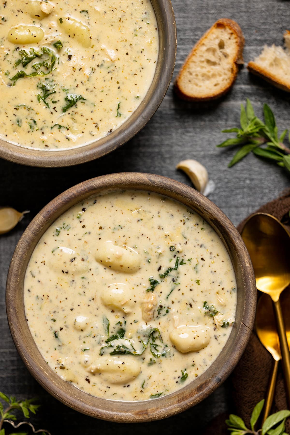 Creamy Garlic Chicken Gnocchi Soup