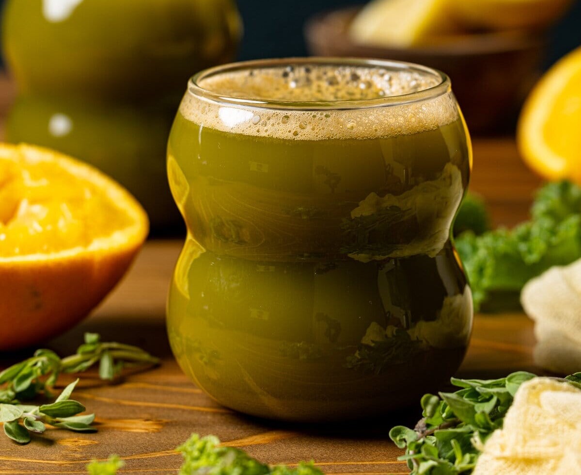 Green Sugar Detox Juice in a glass