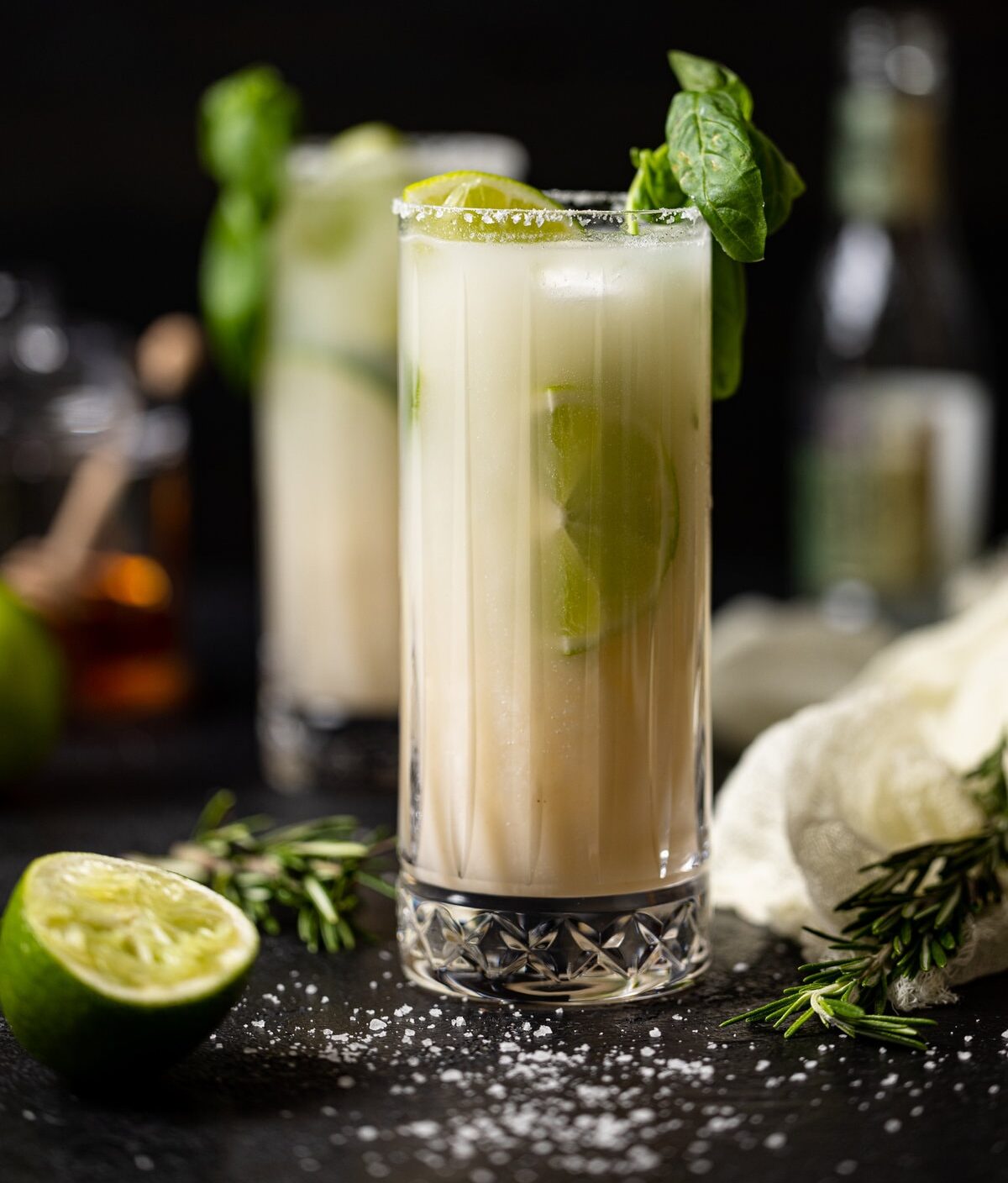 Glass of Coconut Mojito Mocktail