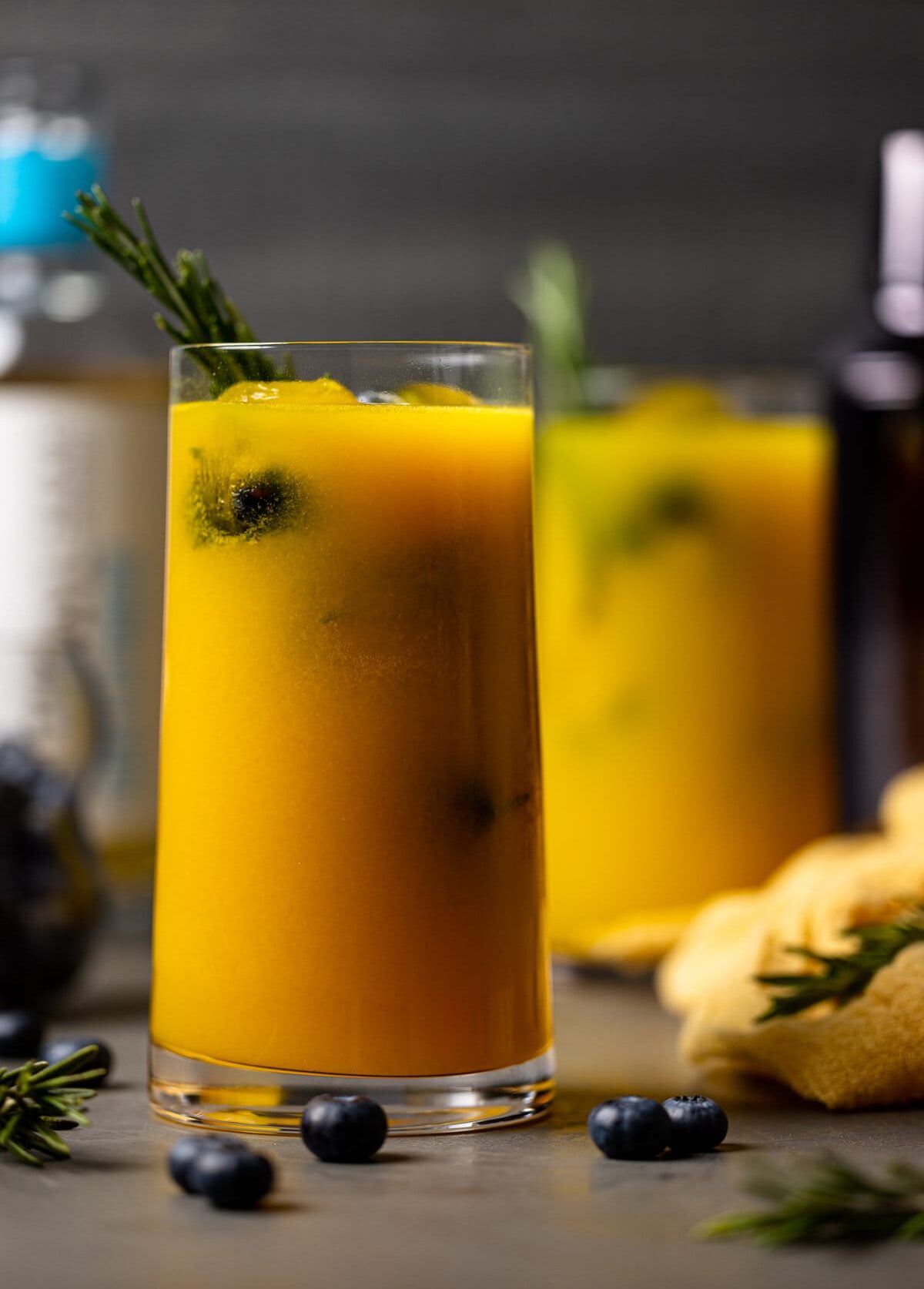 Glass of Mango Lemonade Kombucha Mocktail