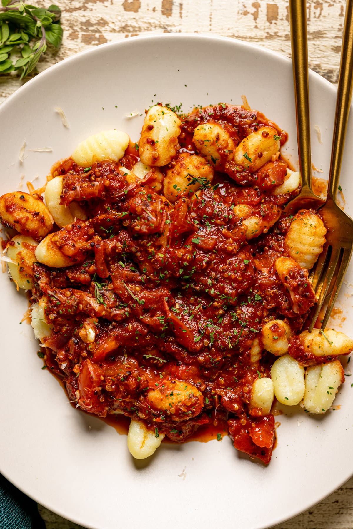 The Best Vegan Meat Sauce + Gnocchi 