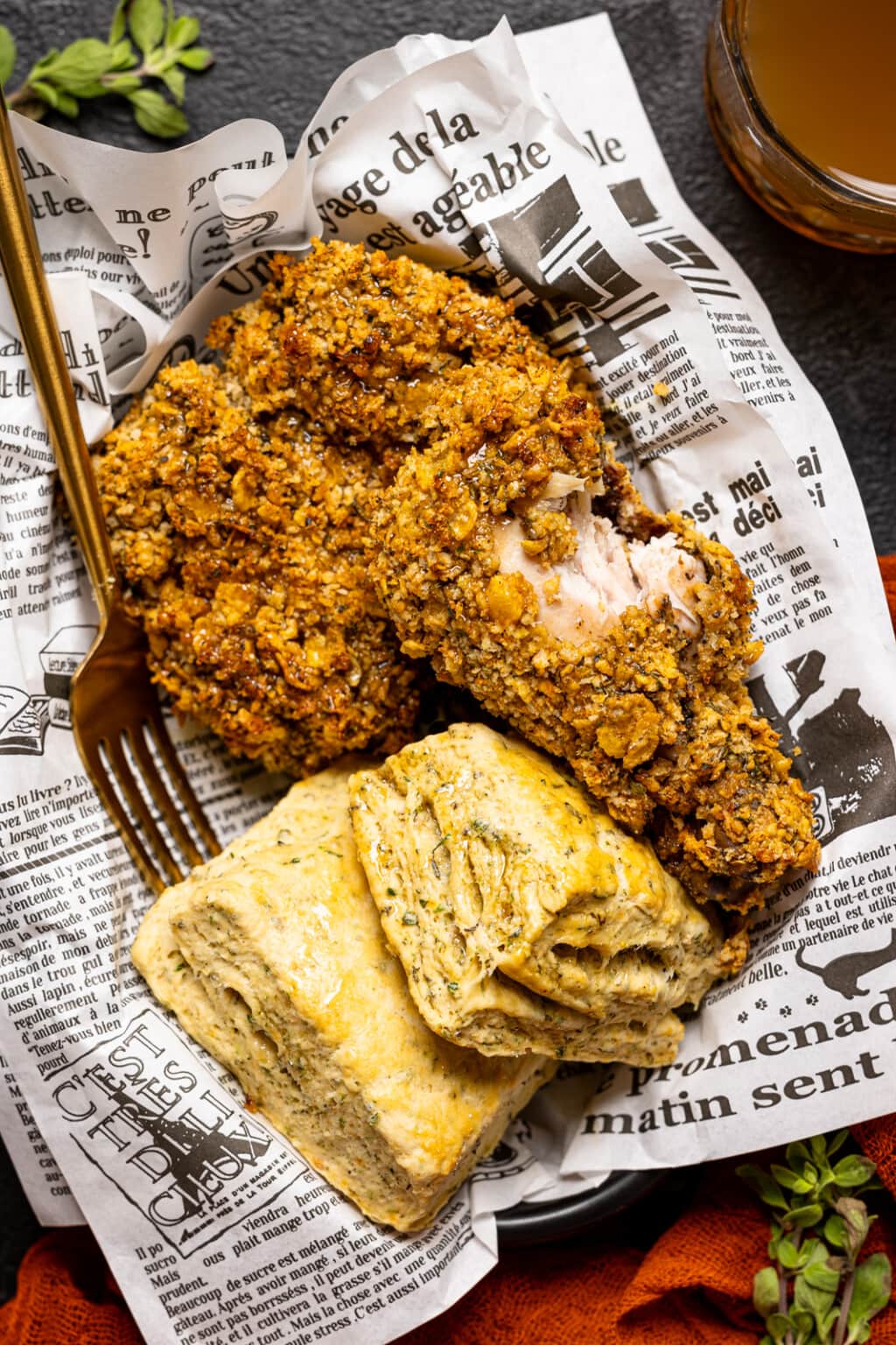 crispy-oven-fried-chicken-orchids-sweet-tea