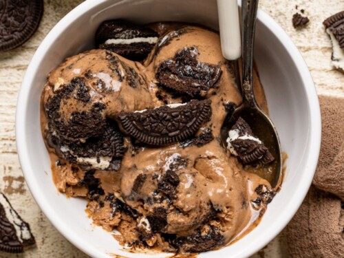 No Churn Chocolate Malt Oreo Ice Cream. - Half Baked Harvest