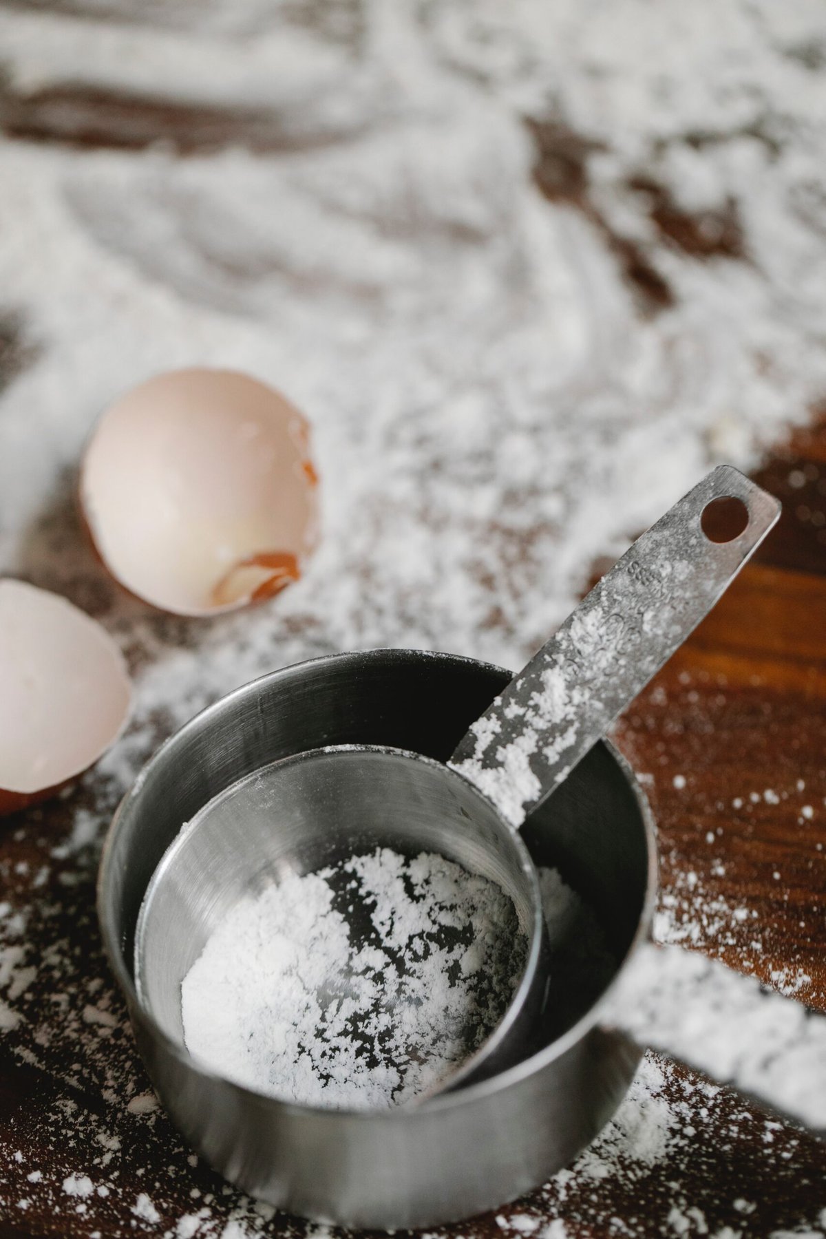 Fall recipe baking supplies, measuring cups.