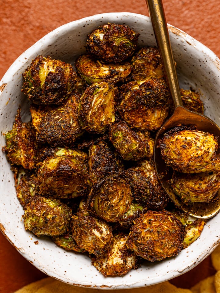 Up close shot of Brussels Sprouts.