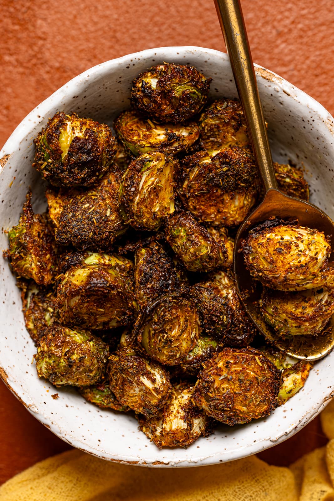 Up close shot of Brussels Sprouts.