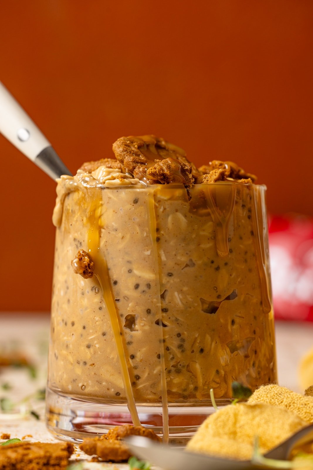 Biscoff Cookie Overnight Oats