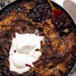 Up close shot of My Fave Blueberry Dump Cake.