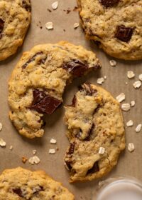 Big Bakery-Style Oatmeal Chocolate Chip Cookies