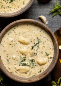 Creamy Garlic Chicken Gnocchi Soup